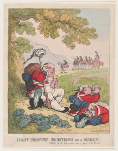 Lichte infanterie vrijwilligers op mars, 8 juni 1804