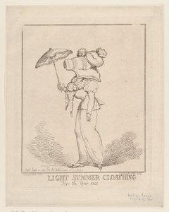 Lichte zomerkleding, 10 september 1801 door Thomas Rowlandson