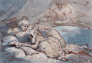 Liefde in het Oosten, c.1787 door Thomas Rowlandson