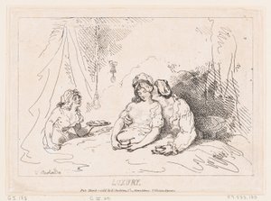 Luxe, 7 maart 1786 door Thomas Rowlandson