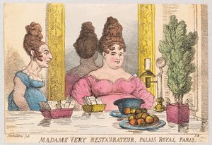 Madame Very, restaurateur, Palais Royal, Parijs, uitgegeven 1814