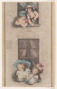 Dienstmeisjes en meesteressen, 1 december 1791 door Thomas Rowlandson