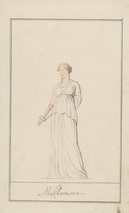 Melpomene door Thomas Rowlandson