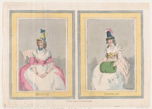 Modieus en Prudent, 1 december 1791 door Thomas Rowlandson