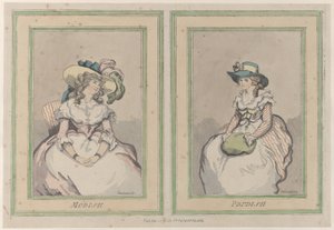 Modieus en Preuts, 1 december 1791 door Thomas Rowlandson