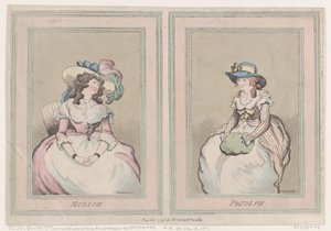 Modieus en preuts door Thomas Rowlandson