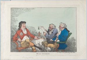 Geldschieters door Thomas Rowlandson