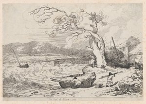 Aan de Kust van Sussex, 1784-85 door Thomas Rowlandson