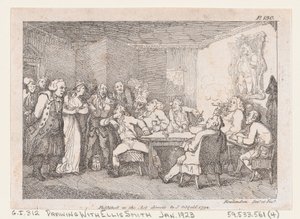 Parson Adams & Fanny onderzocht als verdachten voor de landrechter, uit The Adventures..., 1792 door Thomas Rowlandson