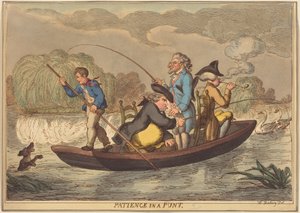 Geduld bij het punten door Thomas Rowlandson