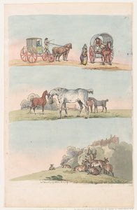 Plaat 3, omtrekken van figuren, landschappen en vee... voor het gebruik van leerlingen, 8 maart 1790