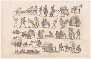 Plaat 4, Contouren van Figuren, Landschappen en Vee...voor het Gebruik van Leerlingen, Ma..., 8 maart 1790