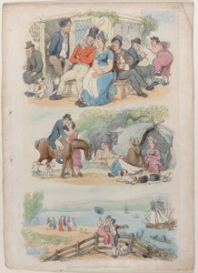 Plaat 4: Werving, uit Wereld in Miniatuur, 1816