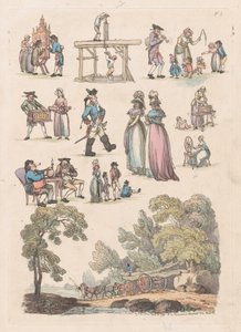 Plaat 5, Contouren van Figuren, Landschappen en Vee...voor het Gebruik van Leerlingen, 18 juni 1790