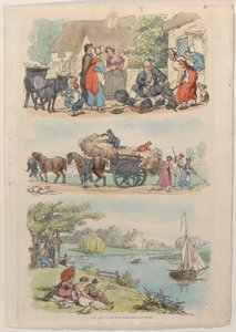 Plaat 9, van Wereld in Miniatuur door Thomas Rowlandson