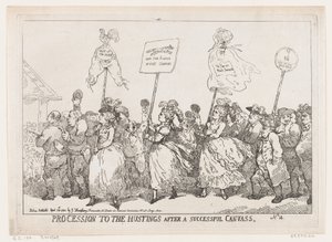 Processie naar De Verkiezingen Na Een Succesvolle Campagne, 30 April 1784