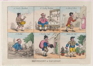 Verfijning van taal door Thomas Rowlandson