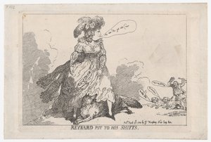 Reinaert in het nauw gedreven, 23 april 1784 door Thomas Rowlandson