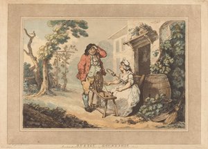Rustieke hofmakerij door Thomas Rowlandson