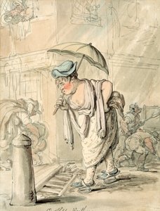 Triest slordig weer door Thomas Rowlandson