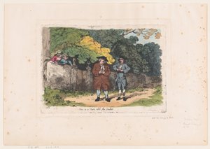 Scène in een klucht genaamd De Quaker, 22 december 1783