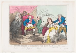 Geheime Invloed die het Nieuwe Parlement Leidt, 18 mei 1784 door Thomas Rowlandson