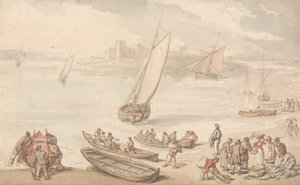 Vis Verkoop op een Strand
