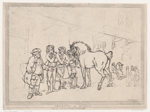 Een paard verkopen, 1 december 1791 door Thomas Rowlandson