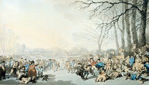 Schaatsers op de Serpentine door Thomas Rowlandson