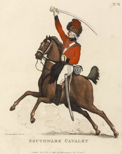 Southwark Cavalerie door Thomas Rowlandson