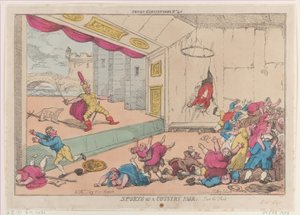Sporten op een dorpskermis, deel drie door Thomas Rowlandson