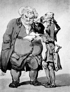 Hongerige dichter en uitgever, late 18e eeuw