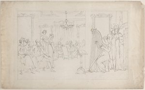 Zoet is de stem wiens krachten kunnen bewegen en het zwervende hart tot liefde kunnen roepen..., 1 september 1817 door Thomas Rowlandson