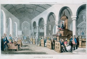 Syntax Preken door Thomas Rowlandson