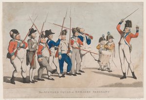 De onhandige ploeg of woedende sergeant, 17 juli 1798 door Thomas Rowlandson