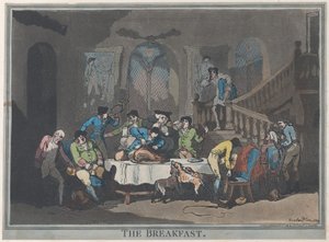 Het Ontbijt door Thomas Rowlandson