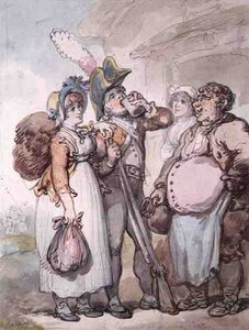 "De charmes van een rood jasje" door Thomas Rowlandson