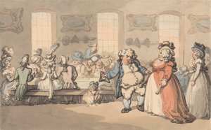 De geneugten van Bath: het ontbijt door Thomas Rowlandson