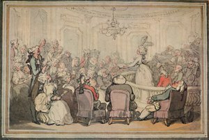 Het concert. Uit Matthew Brambles reis naar Bath, c1780-1820, 1923 door Thomas Rowlandson