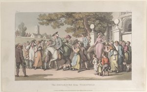Het vertrek uit Wakefield, uit De dominee van Wakefield, 1 mei 1817