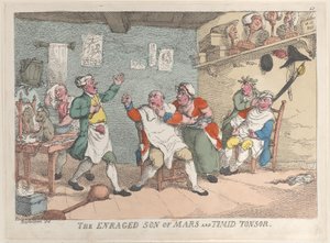 De woedende zoon van Mars en bange Tonsor, 20 april 1811