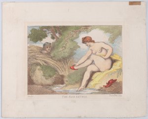 De mooie badster door Thomas Rowlandson