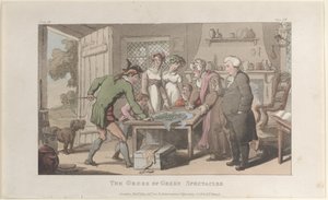 De bril met groene glazen, uit The Vicar of Wakefield, mei 1817 door Thomas Rowlandson