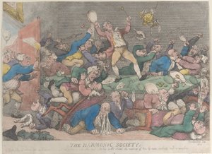 De Harmonie Maatschappij, [1810], heruitgegeven 1811 door Thomas Rowlandson