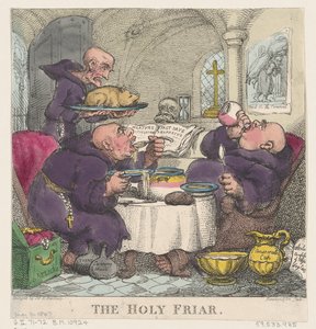De heilige monnik door Thomas Rowlandson