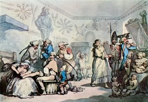 Het Interieur van een Franse Kazerne, 1787, 1929 door Thomas Rowlandson