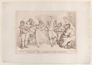De laatste jig of afscheid van oud Engeland, 20 januari 1818 door Thomas Rowlandson