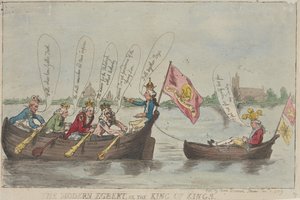 De moderne Egbert, of de Koning der Koningen door Thomas Rowlandson