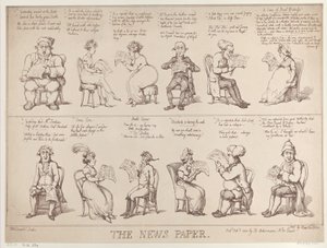 De Krant door Thomas Rowlandson