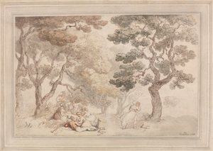De Picknick door Thomas Rowlandson